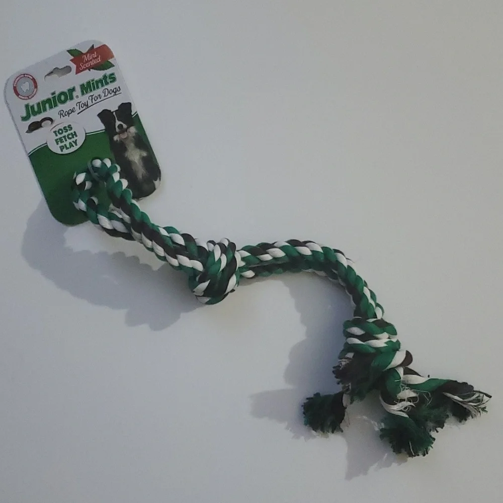 European Home Designs Junior Mints Scented Rope Toy For Dogs